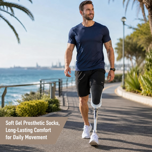 Calcetines Reductores <span class=keywords><strong>de</strong></span> Sótanos <span class=keywords><strong>para</strong></span> Prótesis, Calcetines <span class=keywords><strong>para</strong></span> Amputados, Calcetines <span class=keywords><strong>para</strong></span> Prótesis <span class=keywords><strong>de</strong></span> Miembros, <span class=keywords><strong>para</strong></span> Hombres y Mujeres, Negros - Product Image 6