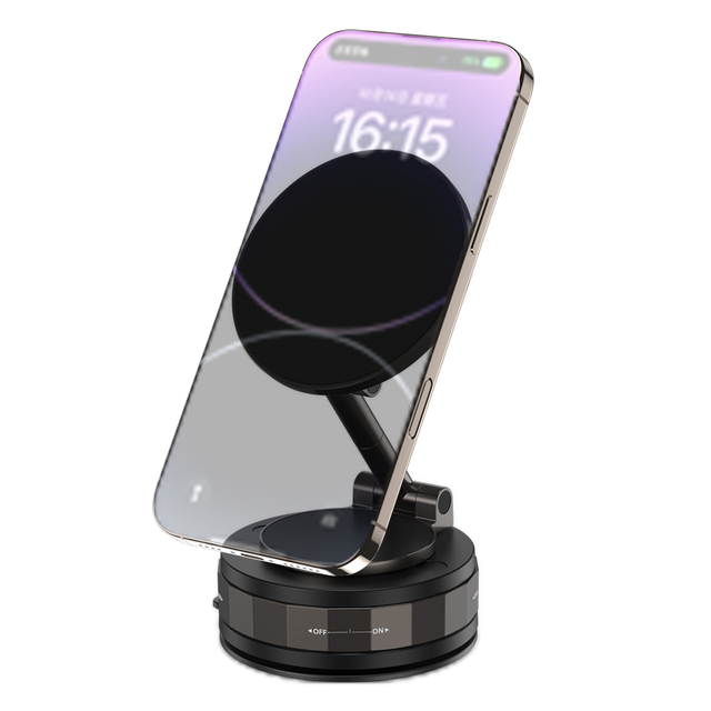2025 New Universal Stable Glass Vacuum Adsorption Suction 360 Rotation Mobile Screen Car Magnetic Phone Bracket Holder