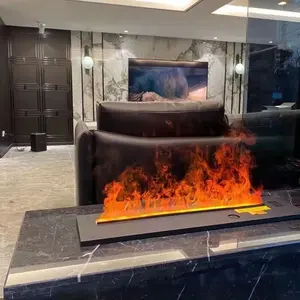 ร้อนขายบ้านเครื่องทำความร้อน3d ไฟฟ้า Fire Place ไอน้ำ Mist เตาผิงแทรกสำหรับตกแต่ง