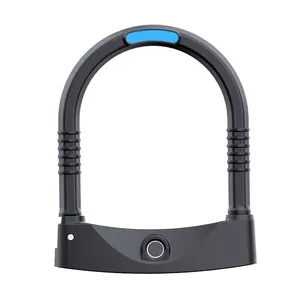 Best selling Heavy duty Smart Anti Cutting finger print IP65 anti-theft Motorcycle U Lock bike lock