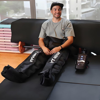 Thérapie par compression de l'air Récupération par pressothérapie Massage de désintoxication corporelle à 8 chambres Appareil de drainage lymphatique