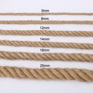 Natural Fiber 25mm Decorative Jute Cord For Nordic Home Decor