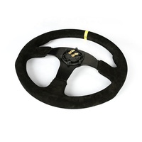 Support en aluminium de 350mm Volant en cuir suédé