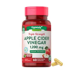 Vinagre de sidra de manzana vegana con la madre, cápsula natural fina para perder peso, suplemento para perder peso