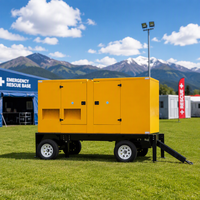Générateur diesel silencieux Weichai monté sur remorque 120 kVA 150 kVA 180 kVA 200 kVA pour la production d'énergie d'urgence 50 ha 60 ha