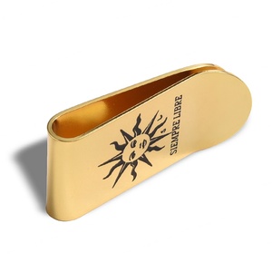 High Quality Golden Metal Wallet Stainless Steel <b>Creative</b> Customized Metal Clip - Product Image 5