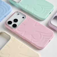 Coque de téléphone magnétique en silicone liquide à motif floral JOYPORODO V-S01, design original, pour iPhone 14 15 16 17 Pro Max, coque tendance antichoc