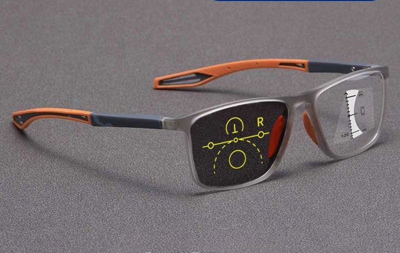 Multifocal progresivo gris anaranjado [se vuelve gris]