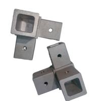 Connecteur de tube carré en T à 3 voies, joint pivotant industriel robuste, joint d'angle en profilé d'aluminium