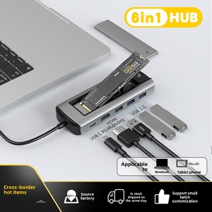 Station d'accueil pour boîtier de disque dur mobile Type-C USB Multi-Function Hub SSD M.2 - Product Image 1