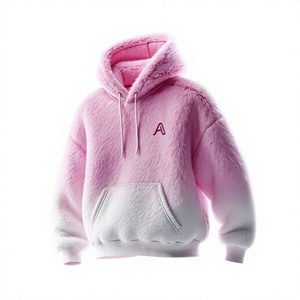 Sudadera con Capucha Rosa, Corte Regular, Informal, Tejido de Rizo Francés, 100% Algodón, Logotipo Personalizado, Unisex, Ropa de Otoño - Product Image 3
