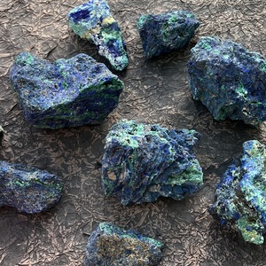 Commercio all'ingrosso di cristallo naturale minerali di guarigione di pietra Azurite con Malachite <span class=keywords><strong>minerale</strong></span> ruvido roccia ruvida Azurite esemplare per la decorazione - Product Image 3
