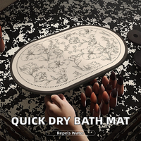 Tapis de bain en diatomite super absorbant, luxe léger, antidérapant, écologique, pour la maison et l'hôtel, séchage rapide, tapis de sol en terre de diatomée