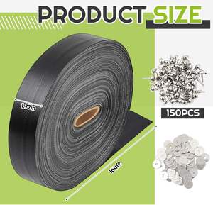 Bande d'intimité pour clôture grillagée 164 pi x 0,15 pi, écran d'intimité pour lattes de clôture grillagée avec 150 <span class=keywords><strong>attaches</strong></span> rapides et outil de perforation - Product Image 2