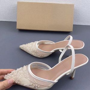 Sandalias de Tacón Puntiagudo Summer Talons, Nuevos Estilos Elegantes con Malla para Mujer - Product Image 4