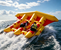 Bateau banane gonflable en PVC, modèle Fly Fish, jouet de poussée pour activités aquatiques et fitness en extérieur