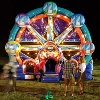 Styles commerciaux de fête d'équipement d'amusement gonflable de château combiné gonflable de grande roue extérieure divers
