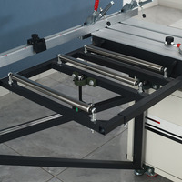 Chine usine Mdf bois découpeuse travail du bois scie à panneaux circulaire Sn outils Double lame sans poussière scie à Table coulissante à vendre
