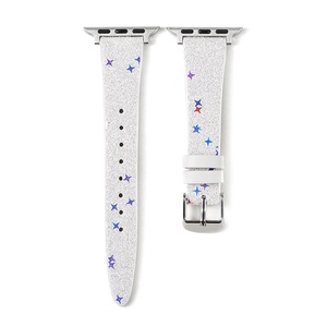 Bracelet en toile imprimé étoiles personnalisé Upro pour Apple Watch S11 S10, bracelet en tissu tendance, bracelet de montre iWatch 38-49 mm - Product Image 5