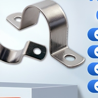 Collier de serrage en U semi-circulaire en acier inoxydable galvanisé pour tuyaux de 480 mm