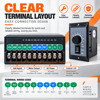 Contrôleur de moteur BLDC AC220V avec vitesse réglable, marche avant/arrière et protections multiples pour applications industrielles