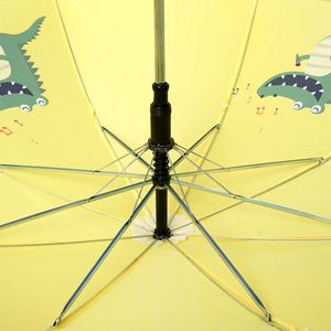 Parapluie pour enfants à ouverture manuelle, imprimé en sérigraphie, thème animaux de dessin animé, conçu pour les enfants, pour la vente en gros - Product Image 2