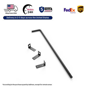 Loquet <span class=keywords><strong>de</strong></span> <span class=keywords><strong>portail</strong></span> robuste <span class=keywords><strong>de</strong></span> 24 pouces avec barre <span class=keywords><strong>de</strong></span> maintien et butée, en stock aux États-Unis, pour clôtures en bois, métal et vinyle - Product Image 2