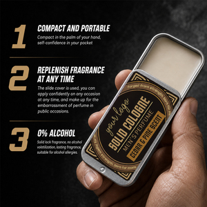 Bálsamo de Fragancia de Bolsillo, Aroma Fresco Natural de Larga Duración, No Grasoso, Conveniente para Viajar, Perfume Masculino con Encanto, Colonia Sólida de Cedro - Product Image 3