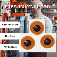 Stiker RFID NFC Mini 213 Tahan Suhu Tinggi RZX 13.56MHz, Tag FPC Permukaan Logam Fleksibel untuk Pembayaran & Kontrol Akses