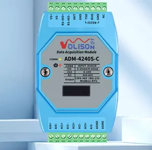 ADM-4240S-C 4通道模拟信号采集模块4-20mA 0-10V 0-20mA至485 modbus ADM-4240S-C