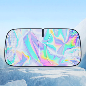 Faltbares Auto Sonnenschutz vorne hinten Seiten fenster Glasdach mit Oberlicht reflektierende Abdeckungen Windschutz scheibe - Product Image 5