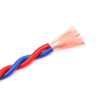 Câble électrique souple torsadé en cuivre RVS de couleur personnalisée, isolé PVC, pour alarme incendie, prix usine