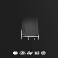 Profilé en aluminium anodisé Tanzanie pour portes et fenêtres, extrusion sur mesure, revêtement en poudre en option, fabricant de profilés en aluminium
