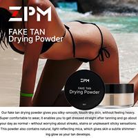 Marque privée ZPM Poudre fixatrice de séchage de bronzage naturel à forte valeur de vente Poudre de bronzage