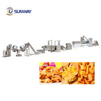 Mesin Produksi Snack Goreng Otomatis Sunway  Lini Pengolahan Pelet Goreng dengan Sistem De-oiling Harga Pabrik