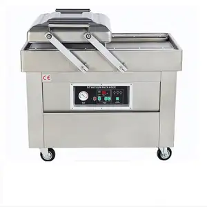 double chamber vacuum packing machine for sea food / salted meat / dry fish / pork / beef / rice