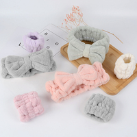 Accessoires de mode Bracelets et bandeaux de lavage de visage rose mignon