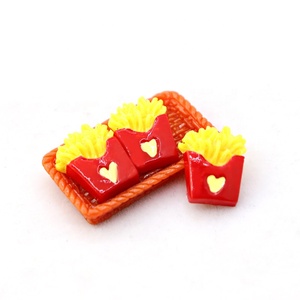 Mini cabujones de resina con forma de patatas fritas, de base plana, para decoración DIY de juguetes, abalorios, dijes, decoración para teléfonos y slime - Product Image 3