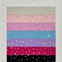 Cuir synthétique PVC imperméable et résistant à l'abrasion, motif pailleté imprimé spécial, 0,6-1,0 mm, pour trousses, sacs et cahiers