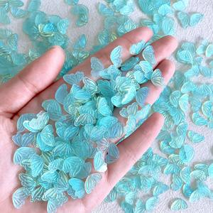 BIN nueva llegada 3D Aurora mariposa media <span class=keywords><strong>ala</strong></span> Nail Art Charms resina <span class=keywords><strong>uñas</strong></span> decoración simétrica Fly Wing PIEZAS DE MANICURA - Product Image 2