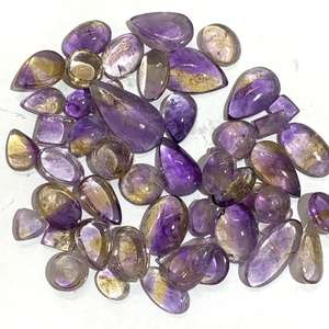 พลอยอะเมทรินธรรมชาติคุณภาพสูง สำหรับทำเครื่องประดับ พลอยเม็ดเดี่ยว ราคาโรงงานขายส่ง ขนาดคละไซส์ - Product Image 3