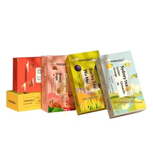Custom Drawer Food <b>Boxes</b>: <b>White</b> Cardstock Tea, Coffee & Cosmetic <b>Gift</b> Packaging - Product Image 2