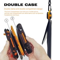Meilleure Vente Nouveau Sac Téléphone Étanche Flottant Unisexe en PVC pour Natation et Rafting, Double Compartiment, Double Poche, Étui Téléphone Réglable