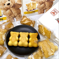 Gâteau moelleux en forme d'ours au goût de lait et de fraise, en sachets de 178g, prêt à consommer, vente en gros