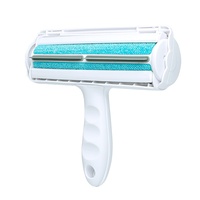 Rouleau Électrostatique Anti-Poils pour Animaux de Compagnie, Brosse de Nettoyage des Poils pour Canapé, Lit et Vêtements