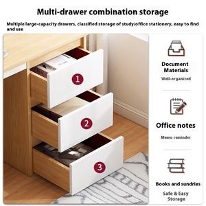 现代简约电脑桌椅组合家庭办公面板风格卧室学习桌 - Product Image 3