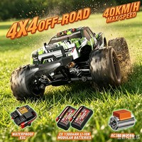 Voiture RC tout-terrain haute vitesse 40 km/h, échelle 1/18, 4x4, Monster Truck télécommandé étanche de qualité hobby, vente en gros