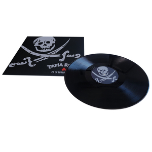 Le motif de squelette utilise la presse traditionnelle américaine 150g disque <span class=keywords><strong>vinyle</strong></span> noir dans la veste - Product Image 2