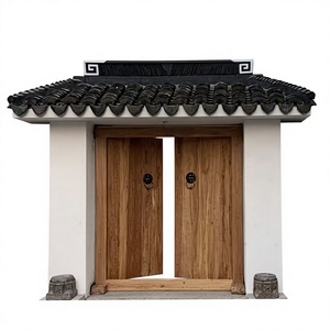 <span class=keywords><strong>Porte</strong></span> d'entrée de villa de style chinois en olivier ancien, <span class=keywords><strong>double</strong></span> <span class=keywords><strong>battant</strong></span>, panneau plat, en bois massif, vintage - Product Image 1