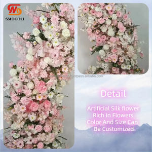 SMOOTH Rose artificielle en soie de haute qualité, design asymétrique fragmenté, couleurs personnalisables, taille ajustable, ensemble décoratif pour arche de mariage - Product Image 2